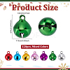 120Pcs Iron Round Bell Charms IFIN-ME0001-28-2