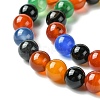 Natural Agate Beads Strands G-F417-05-8mm-6