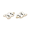 Halloween Light Gold Tone Alloy Enamel Pendants ENAM-P247-25KCG-2