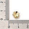 Rack Plating Brass Micro Pave Clear Cubic Zirconia Bead Caps KK-H508-22A-G-3