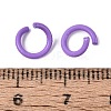 Spray Painted Iron Open Jump Rings IFIN-T017-04B-14-2