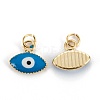 Brass Enamel Pendants KK-M220-03G-I-2