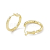 Rack Plating Brass Rectangle Pattern Huggie Hoop Earrings for Women EJEW-I277-06G-2