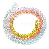 Transparent Painted Glass Beads Strands X1-DGLA-A034-T4mm-A12-5