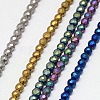 Electroplate Non-magnetic Synthetic Hematite Beads Strands G-J169C-4mm-M-1