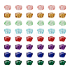  75pcs 5 colors Transparent Resin Beads RESI-TA0001-58-22