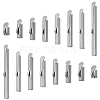 304 Stainless Steel Slide On End Clasp Tubes STAS-BC0004-05-1