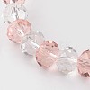 Faceted Abacus Glass Beaded Stretch Bracelets BJEW-J172-10-2