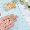 320Pcs 4 Style Brass Screw Eye Pin Peg Bails KK-BBC0020-32-3