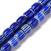 Handmade Lampwork Chevron Beads Strands LAMP-K041-01B-27-1