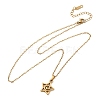 304 Stainless Steel Star Pendant Cable Chain Necklaces for Men Women NJEW-K308-01B-G-4