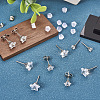 40Pcs 5 Size Crystal Rhinestone Tiny Star Stud Earrings EJEW-TA0001-13-4