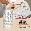 Retro Stainless Steel Metal Cutting Dies Stencils DIY-WH0242-279-4