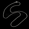 Brass Round Snake Chain Necklace for Men Women MAK-YW0001-11-1