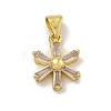 Rack Plating Brass Micro Pave Cubic Zirconia Charms KK-C074-64G-01-1