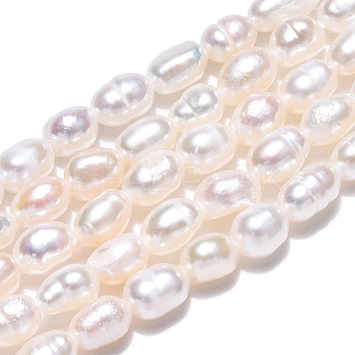 Natural Cultured Freshwater Pearl Beads Strands PEAR-N012-03I-1