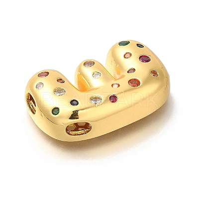 Brass Cubic Zirconia Pendants KK-M295-13G-E-1