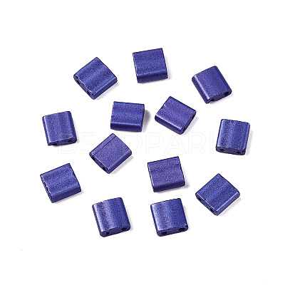 2-Hole Baking Paint Glass Seed Beads SEED-S023-17C-08-1