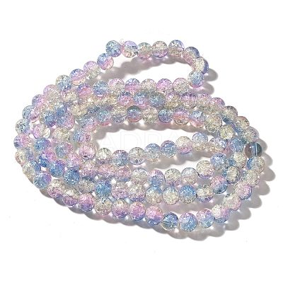 Crackle Glass Beads Strands CCG-C002-8mm-09-1
