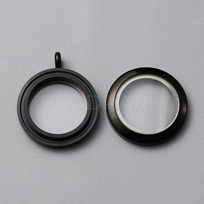 304 Stainless Steel Locket Pendants LS-FIND-WH0032-58B-EB-1