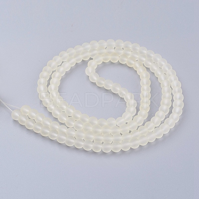 Baking Paint Transparent Glass Beads Strands X-GLAA-S031-6mm-23-1