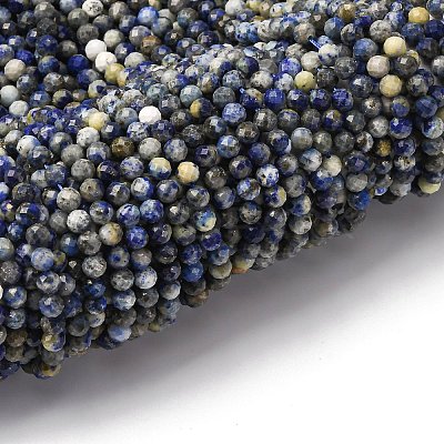 Natural Lapis Lazuli Beads Strands LS-G-RM2025-A41-4mm-B-1