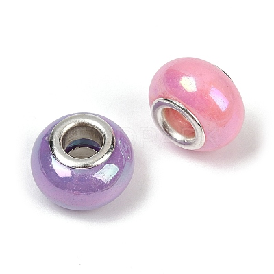 Opaque Resin European Beads RESI-C059-01G-1