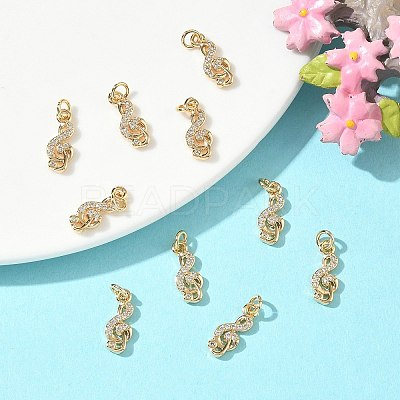 SHEGRACE Brass Micro Pave Cubic Zirconia Pendants XGRQ3D824-469G-1