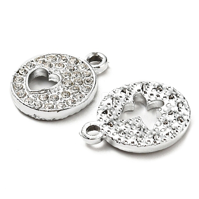 Alloy Rhinestone Pendants ALRI-XCP0001-14GP-1