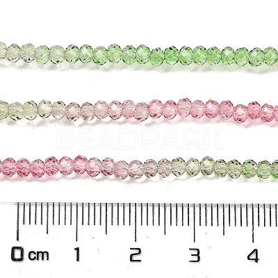 Transparent Painted Glass Beads Strands LS-DGLA-A034-T2mm-A18-1