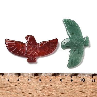 Eagle Shape Gemstone Pendants G-P563-05-1