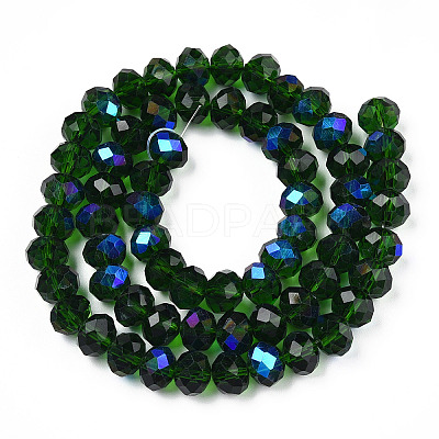 Electroplate Glass Beads Strands EGLA-A034-T3mm-L27-1