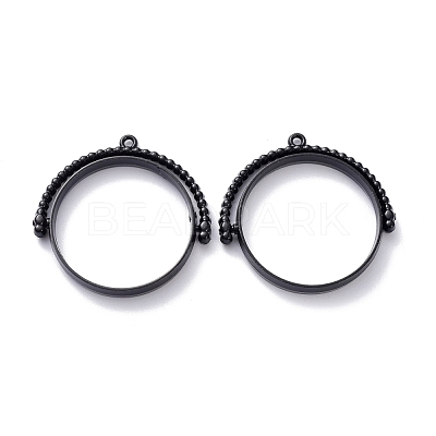 Alloy Open Back Bezel Pendants PALLOY-Z003-12EB-1