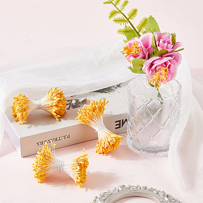 Gypsum with Cotton Cord Artificial Flower Core DIY-WH20007-36B-11-1