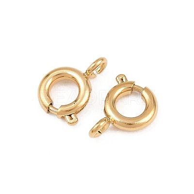 304 Stainless Steel Spring Gate Rings X-STAS-P437-11G-1