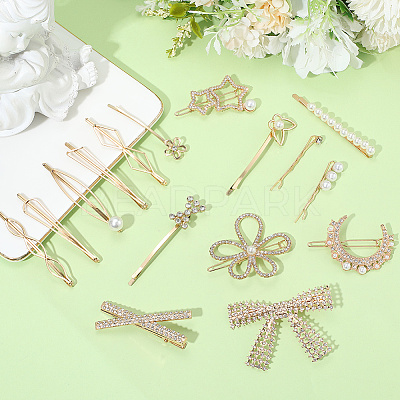 Zinc Alloy Hair Bobby Clips PHAR-SP0001-09-1