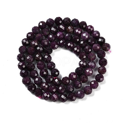 Natural Ruby Beads Strands G-P553-G01-04-1