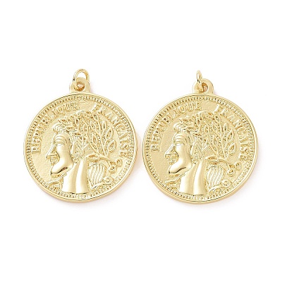Brass Pendants KK-P200-10G-1