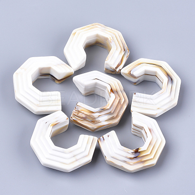 Acrylic Beads OACR-T008-08J-1