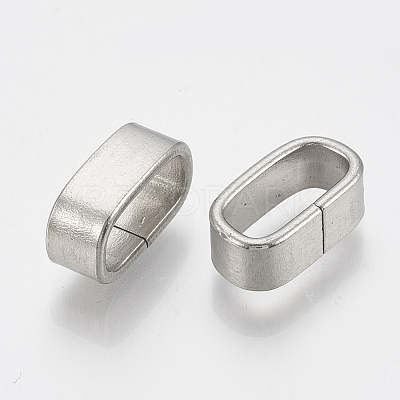 Non-Tarnish 304 Stainless Steel Slide Charm X-STAS-T031-06-1