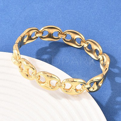 304 Stainless Steel Bangles for Women BJEW-Z155-02G-1