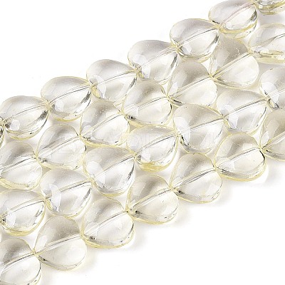 Baking Paint Transparent Glass Beads Strands DGLA-N021-01B-03-1