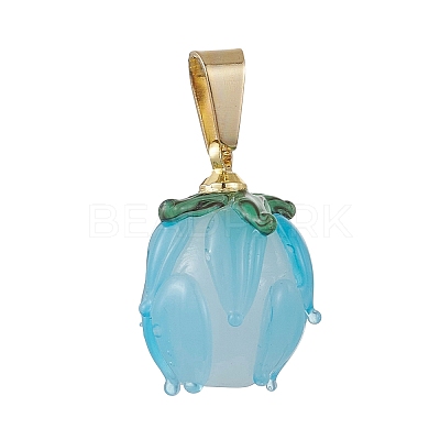 Handmade Lampwork Pendants PALLOY-JF05186-1