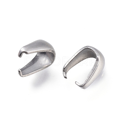 Non-Tarnish 201 Stainless Steel Snap on Bails X-STAS-L232-088P-1