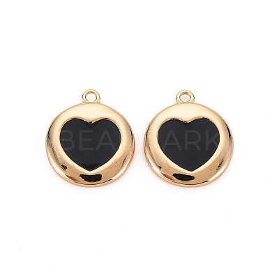 Brass Enamel Pendants KK-S356-587E-NF-1