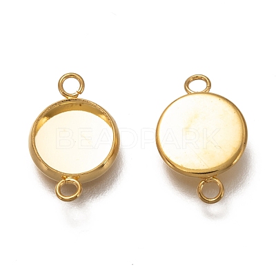 304 Stainless Steel Cabochon Connector Settings STAS-H130-23H-G-1