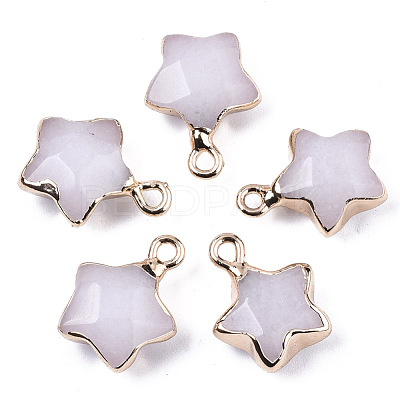 Natural White Jade Pendants X-G-N326-36K-1