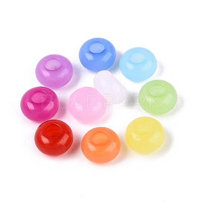 Imitation Jelly Acrylic European Beads OACR-Q200-20-1