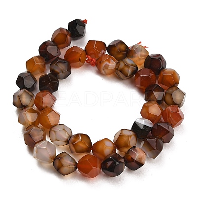 Natural Agate(Dyed & Heated) Beads Strands G-K425-B01-01-1
