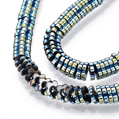 Electroplated Synthetic Non-magnetic Hematite Beads Strands G-T139-63A-1